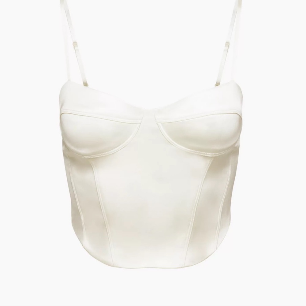Minx Satin Bustier Top Aritzia